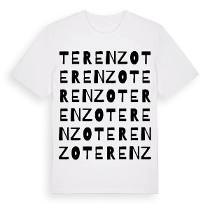 Terenzo ordlek t-shirt – ekologisk bomull t-shirt från Pinshirt
