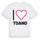 Jag älskar Toano t-shirt stort tryck