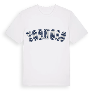 Tornolo college t-shirt – ekologisk bomull t-shirt från Pinshirt