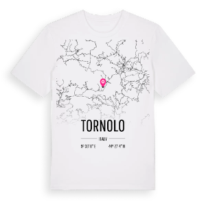 Tornolo karta t-shirt – ekologisk bomull t-shirt från Pinshirt