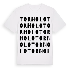 Tornolo ordlek t-shirt – ekologisk bomull t-shirt från Pinshirt