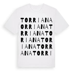 Torriana ordlek t-shirt – ekologisk bomull t-shirt från Pinshirt