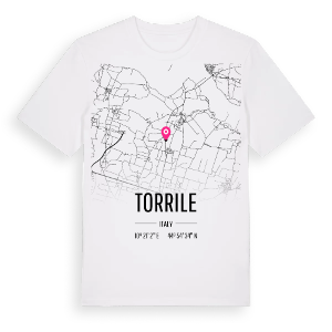 Torrile karta t-shirt – ekologisk bomull t-shirt från Pinshirt