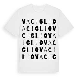 Vaciglio ordlek t-shirt – ekologisk bomull t-shirt från Pinshirt