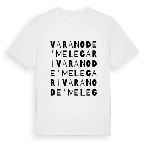 Varano de' Melegari ordlek t-shirt – ekologisk bomull t-shirt från Pinshirt