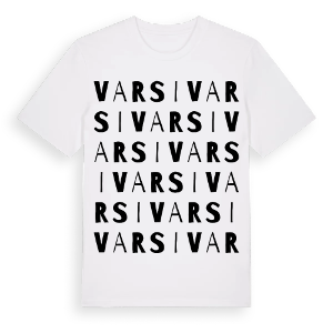 Varsi ordlek t-shirt – ekologisk bomull t-shirt från Pinshirt