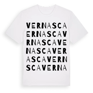 Vernasca ordlek t-shirt – ekologisk bomull t-shirt från Pinshirt