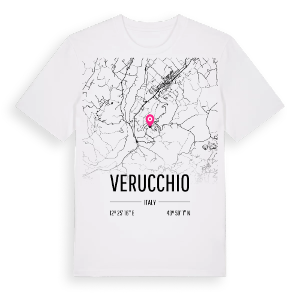 Verucchio karta t-shirt – ekologisk bomull t-shirt från Pinshirt