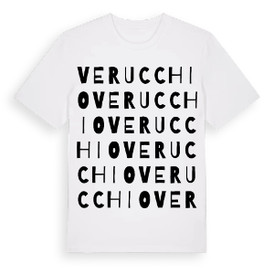 Verucchio ordlek t-shirt – ekologisk bomull t-shirt från Pinshirt