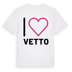 Jag älskar Vetto t-shirt stort tryck – ekologisk bomull t-shirt från Pinshirt