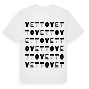 Vetto ordlek t-shirt – ekologisk bomull t-shirt från Pinshirt