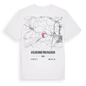 Vigarano Mainarda karta t-shirt – ekologisk bomull t-shirt från Pinshirt