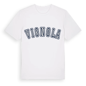 Vignola college t-shirt – ekologisk bomull t-shirt från Pinshirt