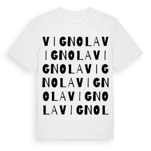 Vignola ordlek t-shirt – ekologisk bomull t-shirt från Pinshirt