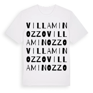 Villa Minozzo ordlek t-shirt – ekologisk bomull t-shirt från Pinshirt