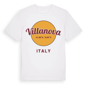 Villanova cirkel t-shirt – ekologisk bomull t-shirt från Pinshirt