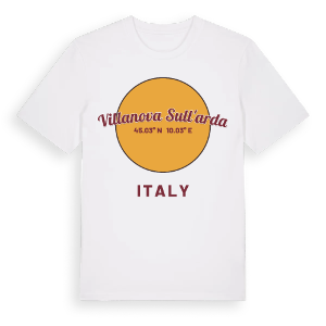 Villanova sull'Arda cirkel t-shirt – ekologisk bomull t-shirt från Pinshirt