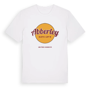 Abberley cirkel t-shirt – ekologisk bomull t-shirt från Pinshirt