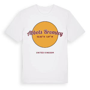 Abbots Bromley cirkel t-shirt – ekologisk bomull t-shirt från Pinshirt
