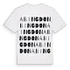Abingdon ordlek t-shirt