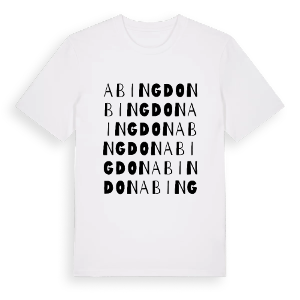 Abingdon ordlek t-shirt – ekologisk bomull t-shirt från Pinshirt