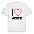Jag älskar Acomb t-shirt stort tryck