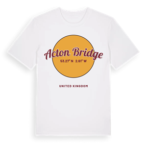 Acton Bridge cirkel t-shirt – ekologisk bomull t-shirt från Pinshirt