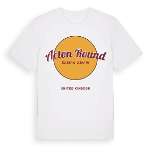 Acton Round cirkel t-shirt – ekologisk bomull t-shirt från Pinshirt