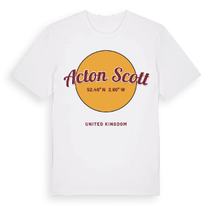 Acton Scott cirkel t-shirt – ekologisk bomull t-shirt från Pinshirt