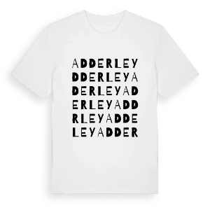 Adderley ordlek t-shirt – ekologisk bomull t-shirt från Pinshirt