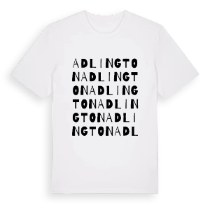 Adlington ordlek t-shirt – ekologisk bomull t-shirt från Pinshirt