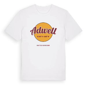 Adwell cirkel t-shirt – ekologisk bomull t-shirt från Pinshirt