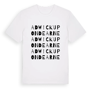 Adwick upon Dearne ordlek t-shirt – ekologisk bomull t-shirt från Pinshirt