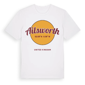 Ailsworth cirkel t-shirt – ekologisk bomull t-shirt från Pinshirt