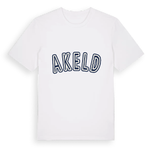 Akeld college t-shirt – ekologisk bomull t-shirt från Pinshirt