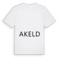 Jag älskar Akeld t-shirt stort tryck