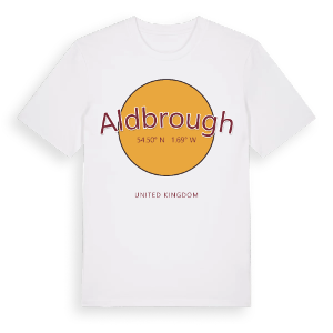 Aldbrough cirkel t-shirt – ekologisk bomull t-shirt från Pinshirt