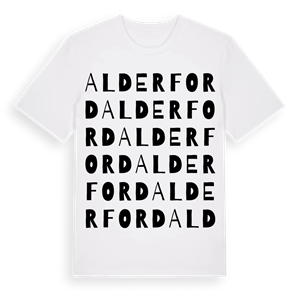 Alderford ordlek t-shirt – ekologisk bomull t-shirt från Pinshirt