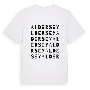 Aldersey ordlek t-shirt – ekologisk bomull t-shirt från Pinshirt