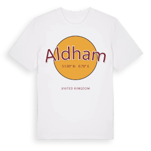 Aldham cirkel t-shirt – ekologisk bomull t-shirt från Pinshirt