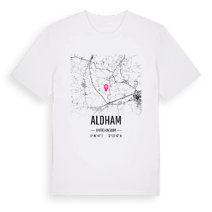 Aldham karta t-shirt – ekologisk bomull t-shirt från Pinshirt