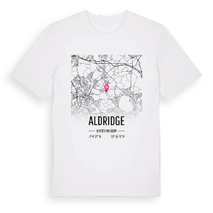 Aldridge karta t-shirt – ekologisk bomull t-shirt från Pinshirt