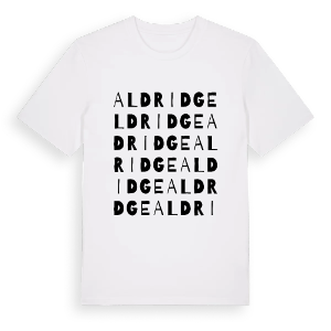 Aldridge ordlek t-shirt – ekologisk bomull t-shirt från Pinshirt