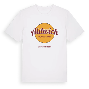 Aldwick cirkel t-shirt – ekologisk bomull t-shirt från Pinshirt