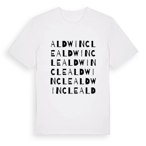 Aldwincle ordlek t-shirt – ekologisk bomull t-shirt från Pinshirt