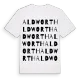 Aldworth ordlek t-shirt