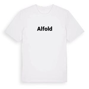 Alfold fetstil t-shirt – ekologisk bomull t-shirt från Pinshirt