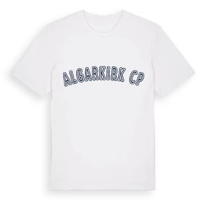Algarkirk CP college t-shirt – ekologisk bomull t-shirt från Pinshirt