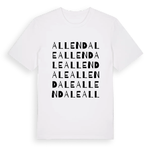 Allendale ordlek t-shirt – ekologisk bomull t-shirt från Pinshirt