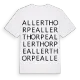 Allerthorpe ordlek t-shirt
